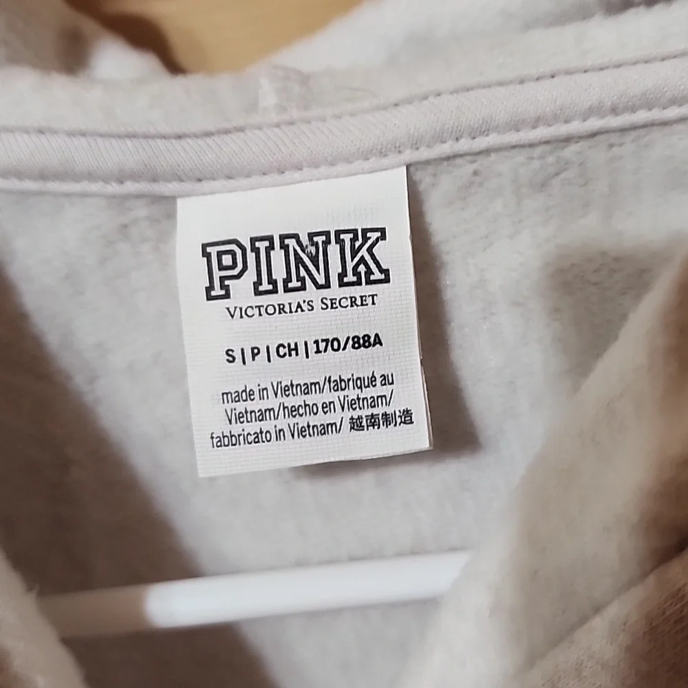 PINK Victoria's Secret Hoodie Sweater Size Small Cotton Blend - Picture 5 of 8